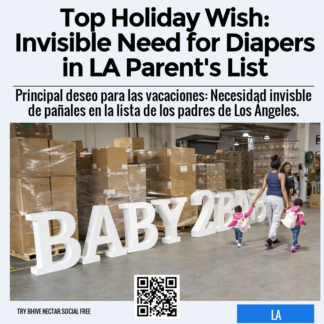 Top Holiday Wish: Invisible Need for Diapers in LA Parent's List