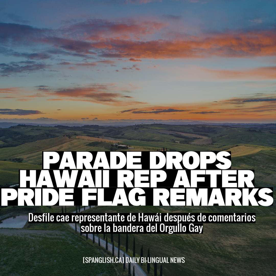 Parade Drops Hawaii Rep After Pride Flag Remarks