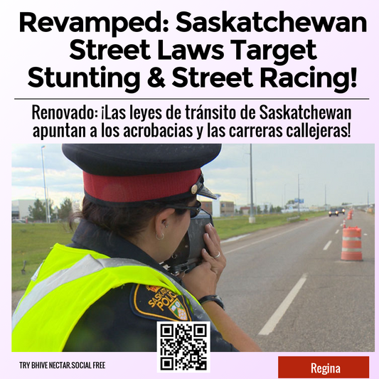 Revamped: Saskatchewan Street Laws Target Stunting & Street Racing!