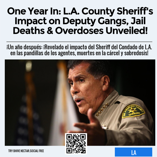 One Year In: L.A. County Sheriff's Impact on Deputy Gangs, Jail Deaths & Overdoses Unveiled!