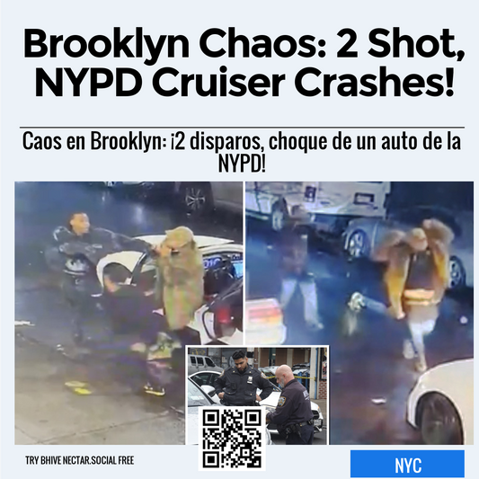 Brooklyn Chaos: 2 Shot, NYPD Cruiser Crashes!