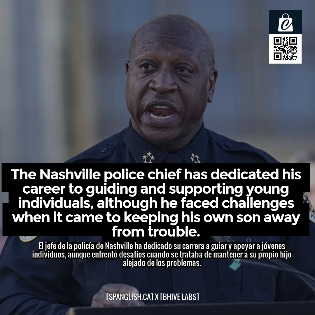 The Nashville police chief has dedicated his career to guiding and supporting young individuals, although he faced challenges when it came to keeping his own son away from trouble.