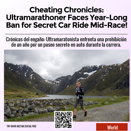 Cheating Chronicles: Ultramarathoner Faces Year-Long Ban for Secret Car Ride Mid-Race!