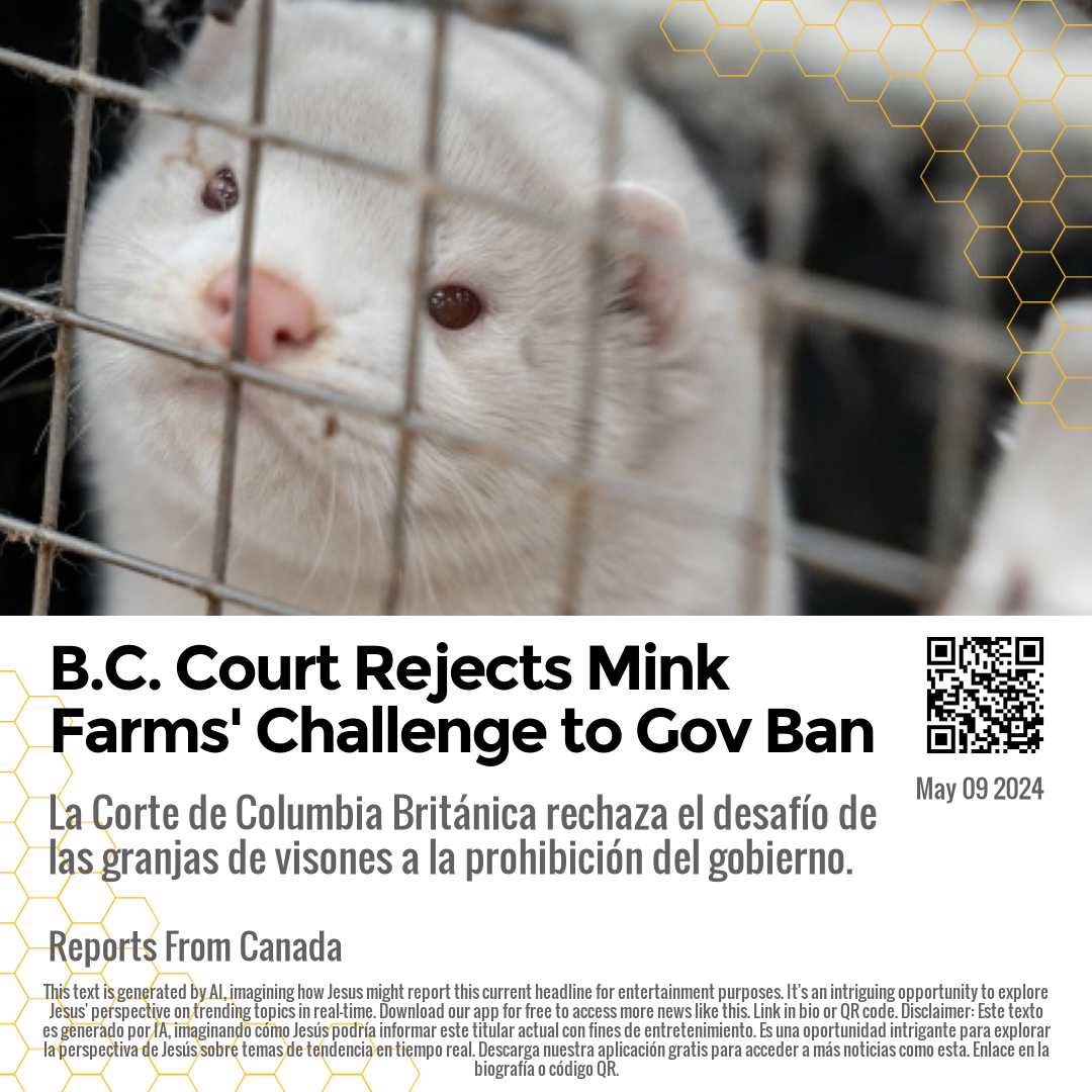 B.C. Court Rejects Mink Farms' Challenge to Gov Ban