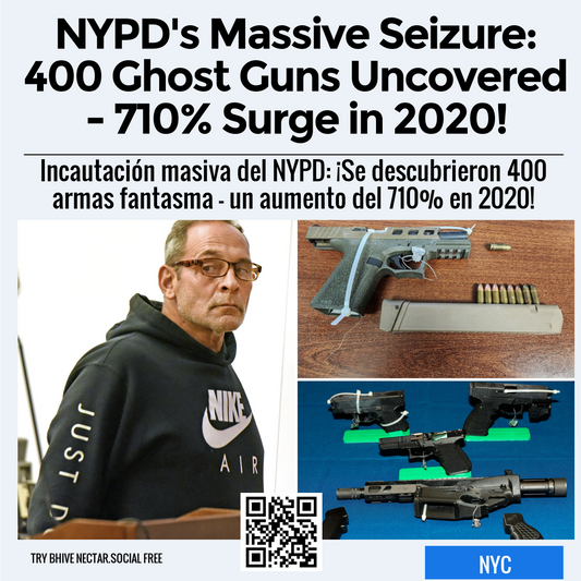 NYPD's Massive Seizure: 400 Ghost Guns Uncovered - 710% Surge in 2020!