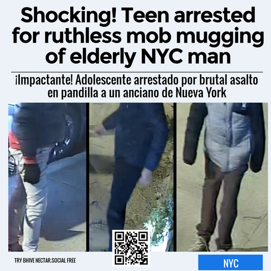 Shocking! Teen arrested for ruthless mob mugging of elderly NYC man