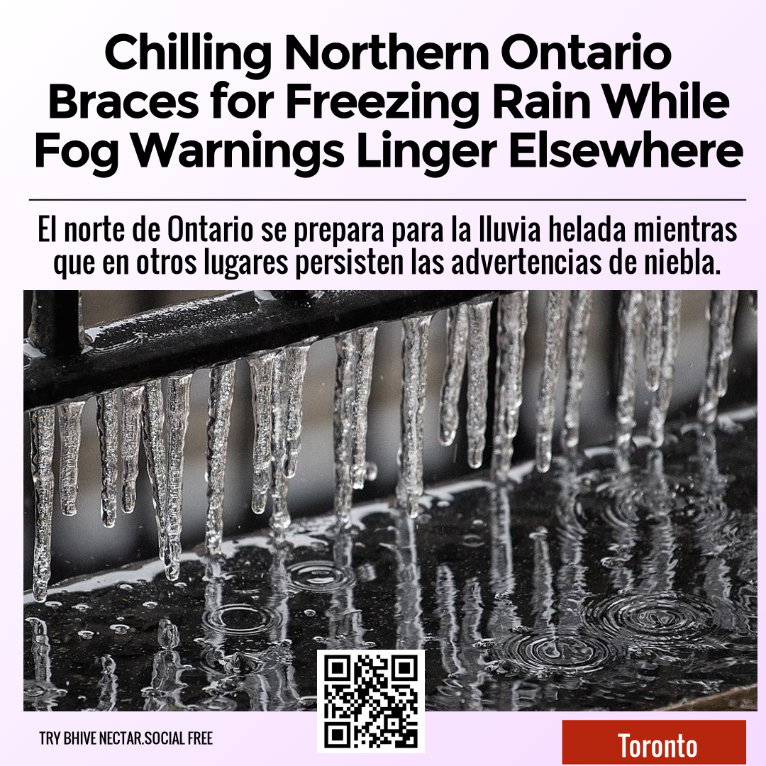 Chilling Northern Ontario Braces for Freezing Rain While Fog Warnings Linger Elsewhere