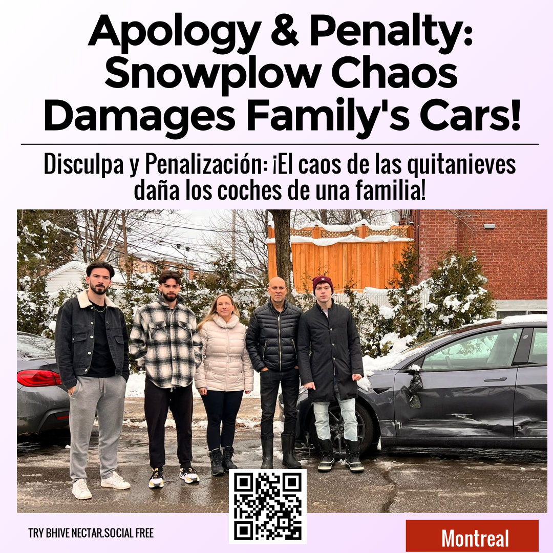 Apology & Penalty: Snowplow Chaos Damages Family's Cars!