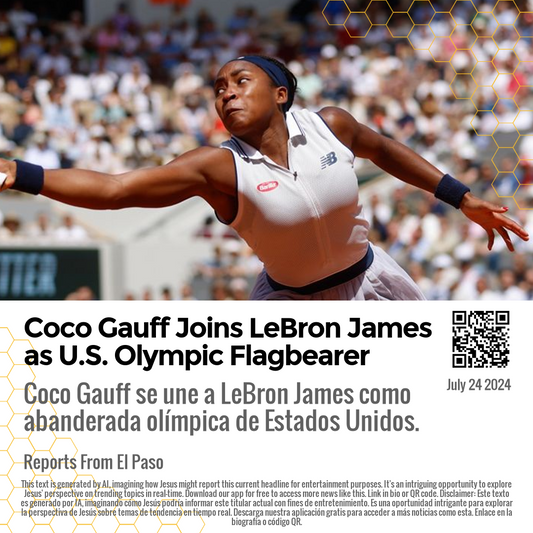 Coco Gauff Joins LeBron James as U.S. Olympic Flagbearer