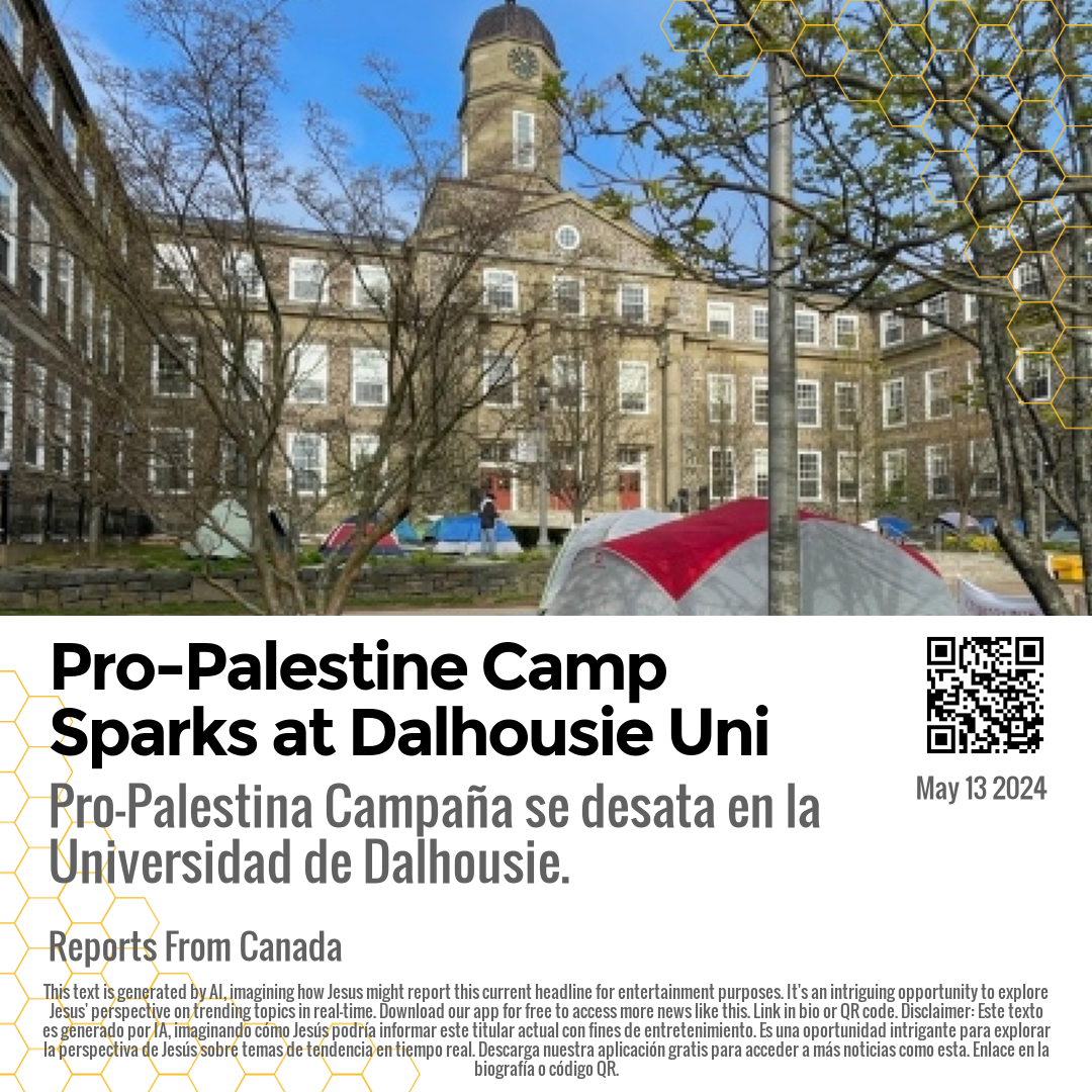 Pro-Palestine Camp Sparks at Dalhousie Uni