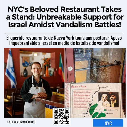 NYC's Beloved Restaurant Takes a Stand: Unbreakable Support for Israel Amidst Vandalism Battles!