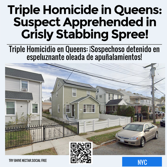 Triple Homicide in Queens: Suspect Apprehended in Grisly Stabbing Spree!