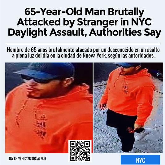 65-Year-Old Man Brutally Attacked by Stranger in NYC Daylight Assault, Authorities Say