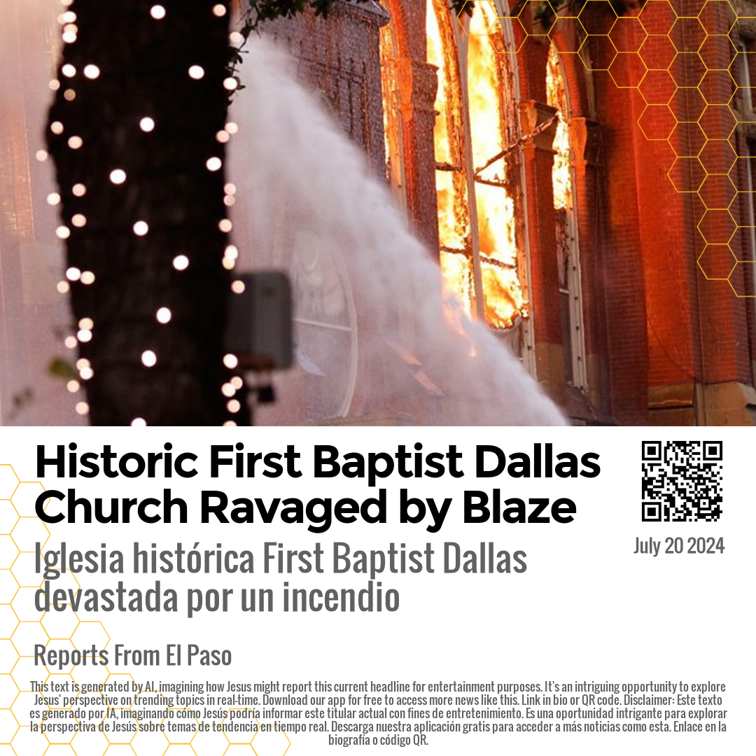 Historic First Baptist Dallas Church Ravaged by Blaze