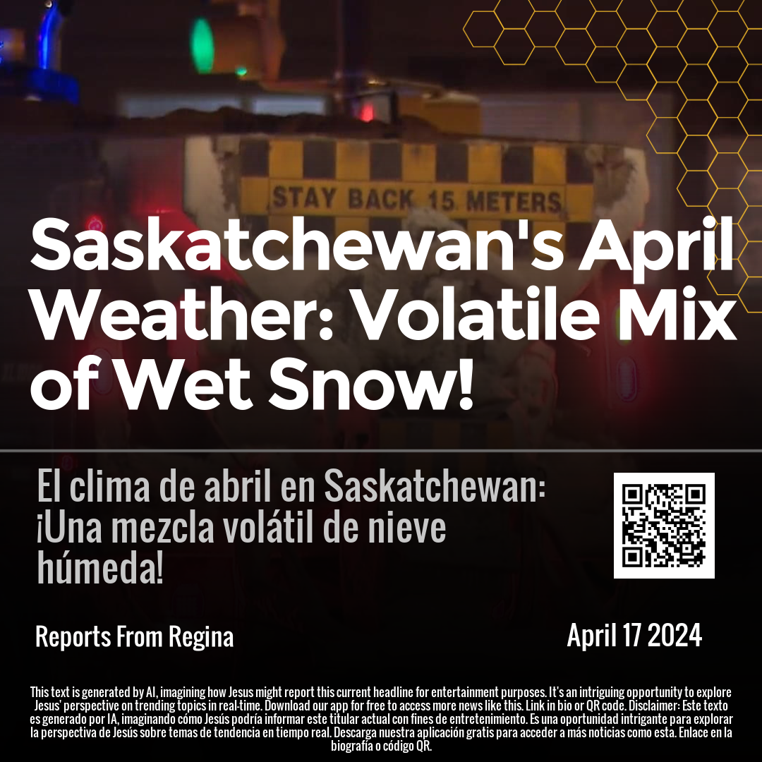 Saskatchewan's April Weather: Volatile Mix of Wet Snow!