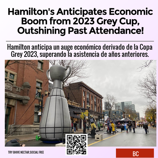 Hamilton's Anticipates Economic Boom from 2023 Grey Cup, Outshining Past Attendance!