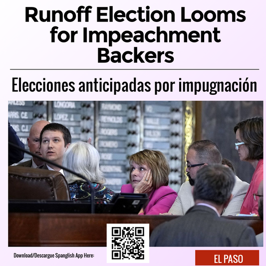 Runoff Election Looms for Impeachment Backers