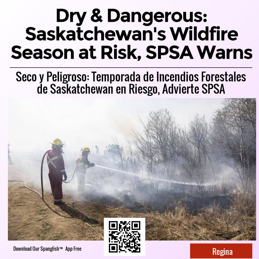 Dry & Dangerous: Saskatchewan's Wildfire Season at Risk, SPSA Warns