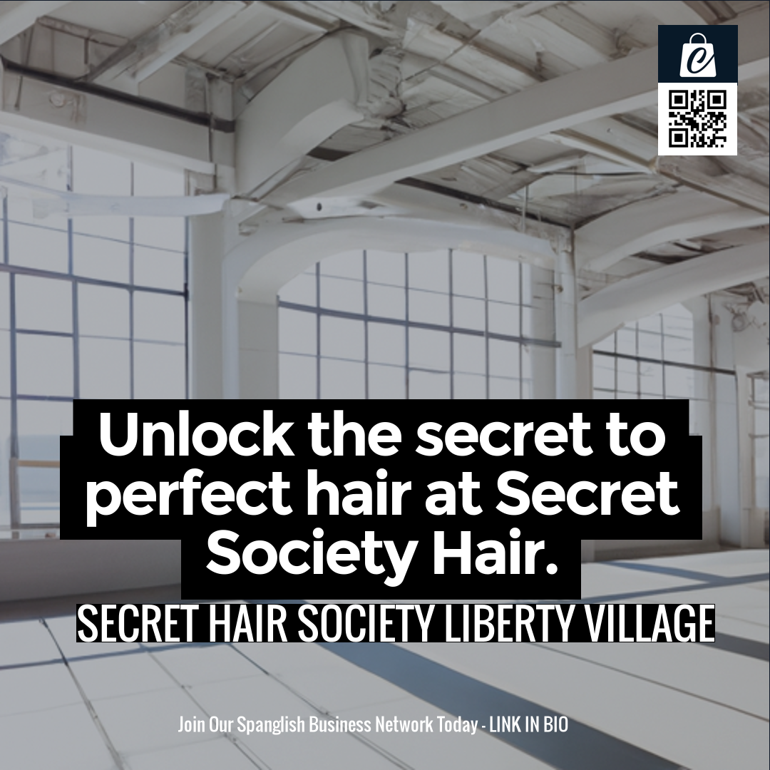 Unlock the secret to perfect hair at Secret Society Hair.