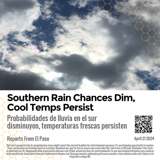 Southern Rain Chances Dim, Cool Temps Persist