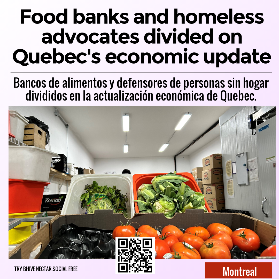 Food banks and homeless advocates divided on Quebec's economic update