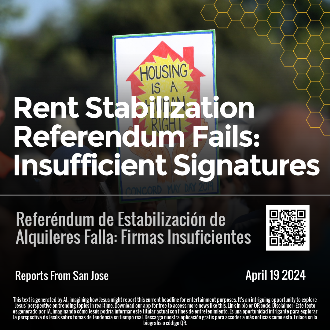 Rent Stabilization Referendum Fails: Insufficient Signatures