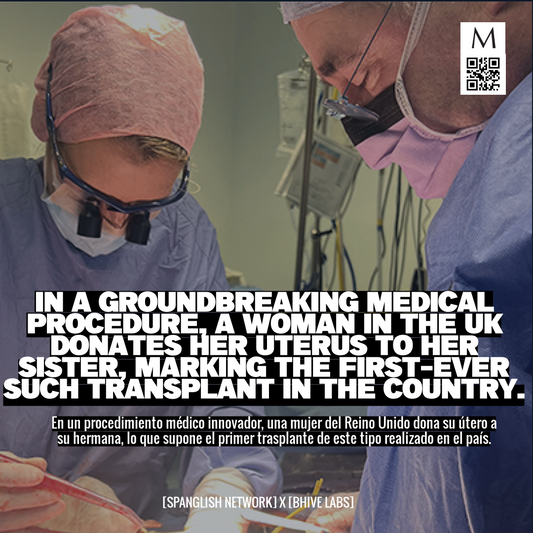 In a groundbreaking medical procedure, a woman in the UK donates her uterus to her sister, marking the first-ever such transplant in the country.