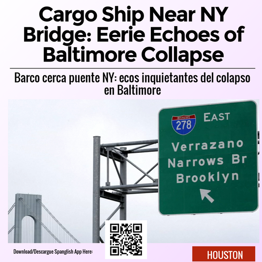 Cargo Ship Near NY Bridge: Eerie Echoes of Baltimore Collapse