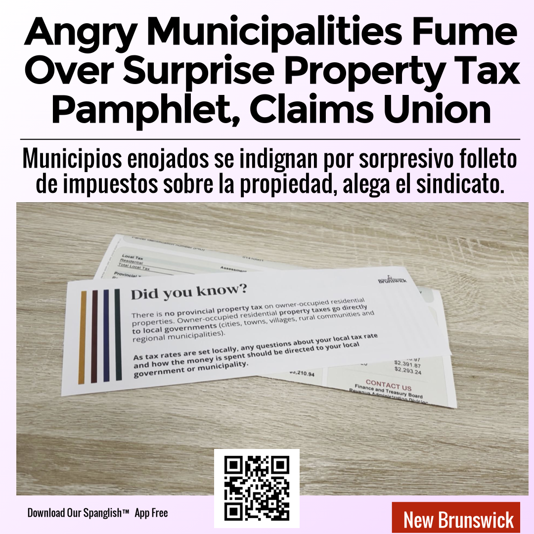 Angry Municipalities Fume Over Surprise Property Tax Pamphlet, Claims Union