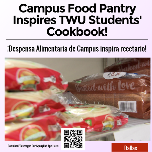 Campus Food Pantry Inspires TWU Students' Cookbook!