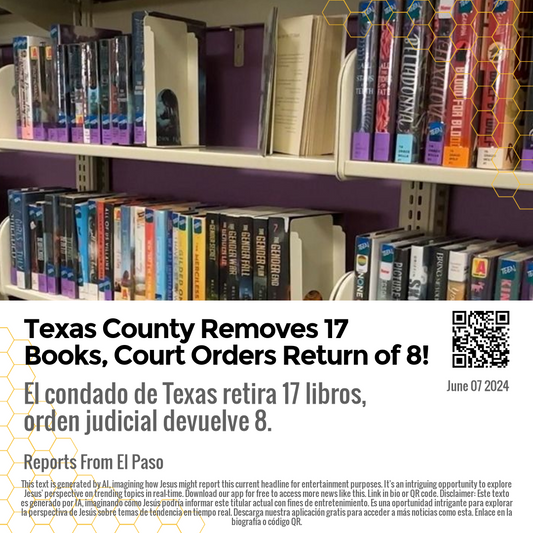 Texas County Removes 17 Books, Court Orders Return of 8!