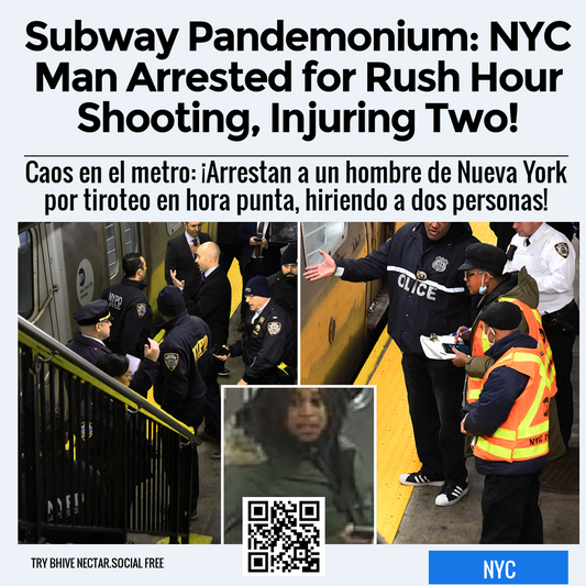 Subway Pandemonium: NYC Man Arrested for Rush Hour Shooting, Injuring Two!