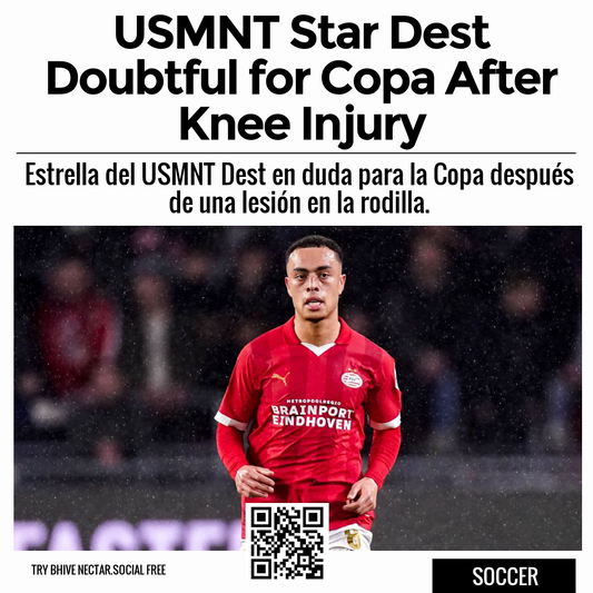 USMNT Star Dest Doubtful for Copa After Knee Injury