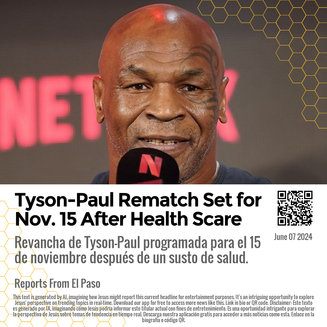 Tyson-Paul Rematch Set for Nov. 15 After Health Scare