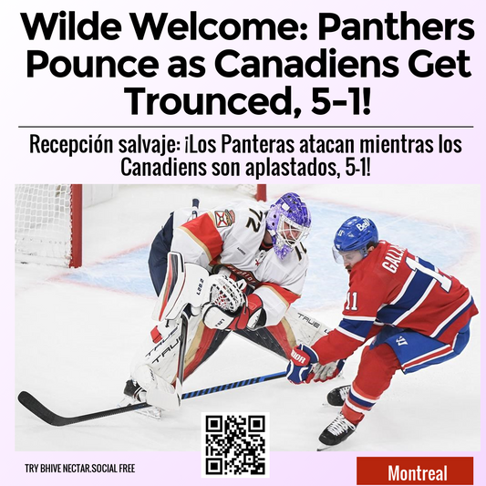 Wilde Welcome: Panthers Pounce as Canadiens Get Trounced, 5-1!