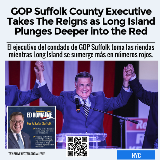 GOP Suffolk County Executive Takes The Reigns as Long Island Plunges Deeper into the Red