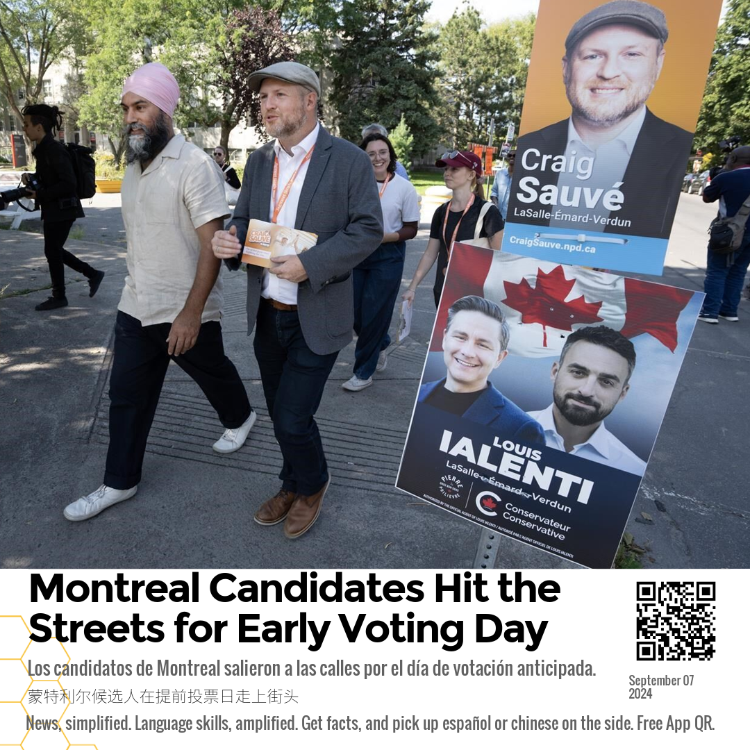 Montreal Candidates Hit the Streets for Early Voting Day