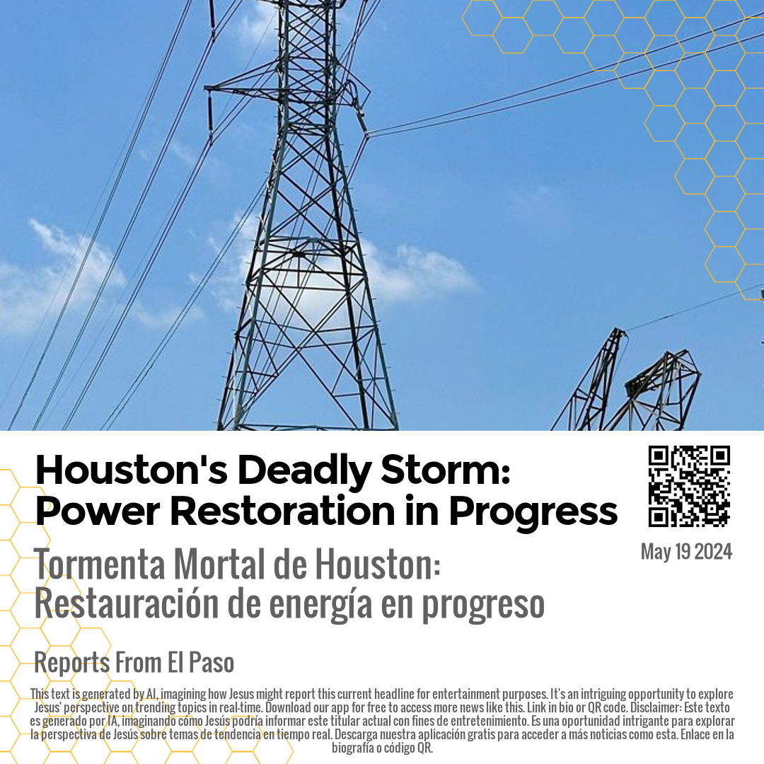 Houston's Deadly Storm: Power Restoration in Progress