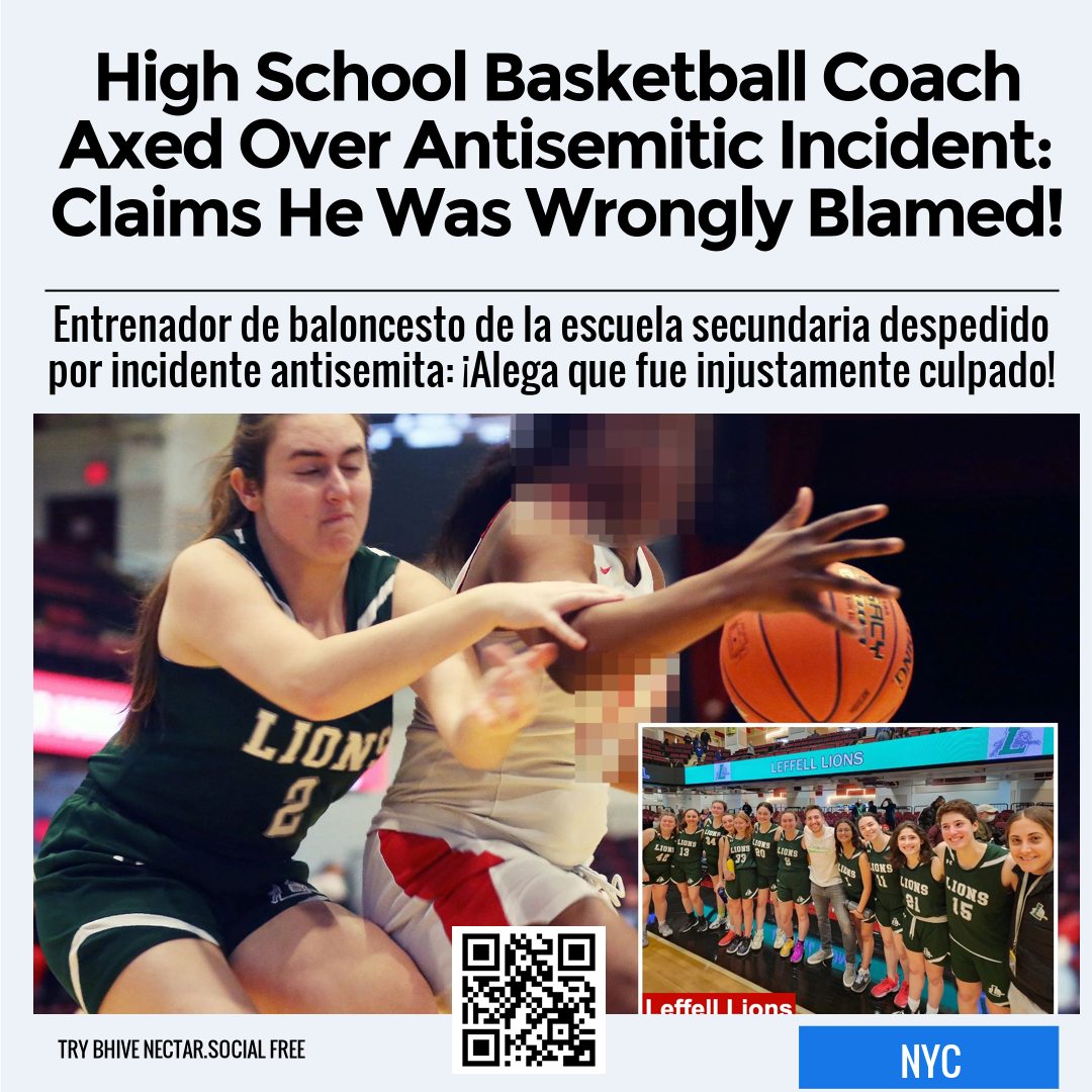 High School Basketball Coach Axed Over Antisemitic Incident: Claims He Was Wrongly Blamed!