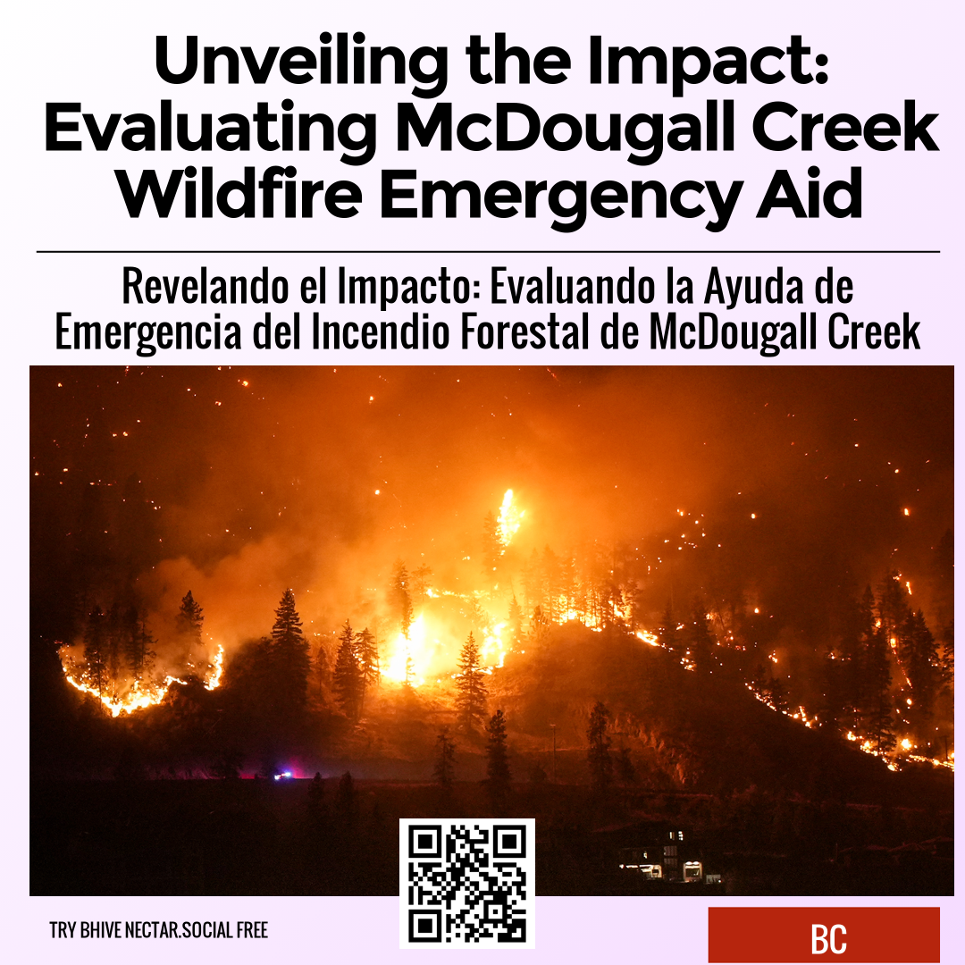 Unveiling the Impact: Evaluating McDougall Creek Wildfire Emergency Aid