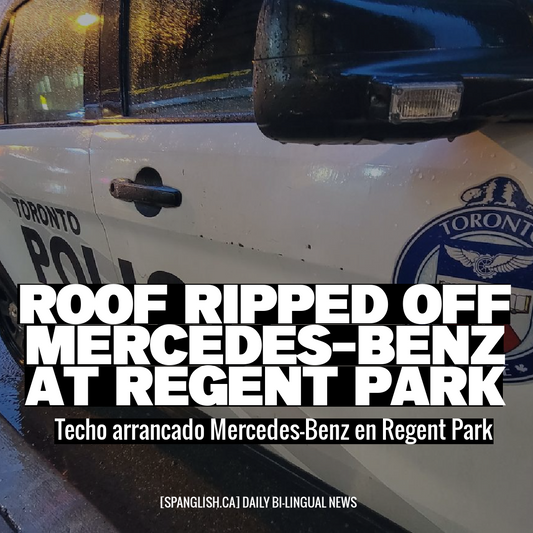 Roof Ripped Off Mercedes-Benz at Regent Park