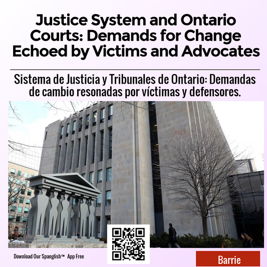 Justice System and Ontario Courts: Demands for Change Echoed by Victims and Advocates