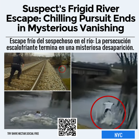 Suspect's Frigid River Escape: Chilling Pursuit Ends in Mysterious Vanishing