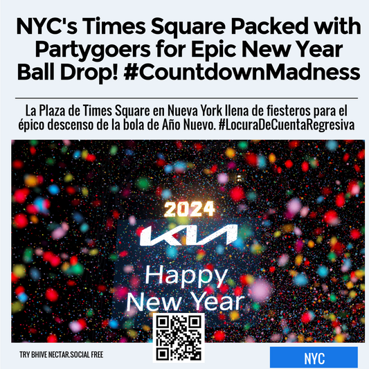 NYC's Times Square Packed with Partygoers for Epic New Year Ball Drop! #CountdownMadness