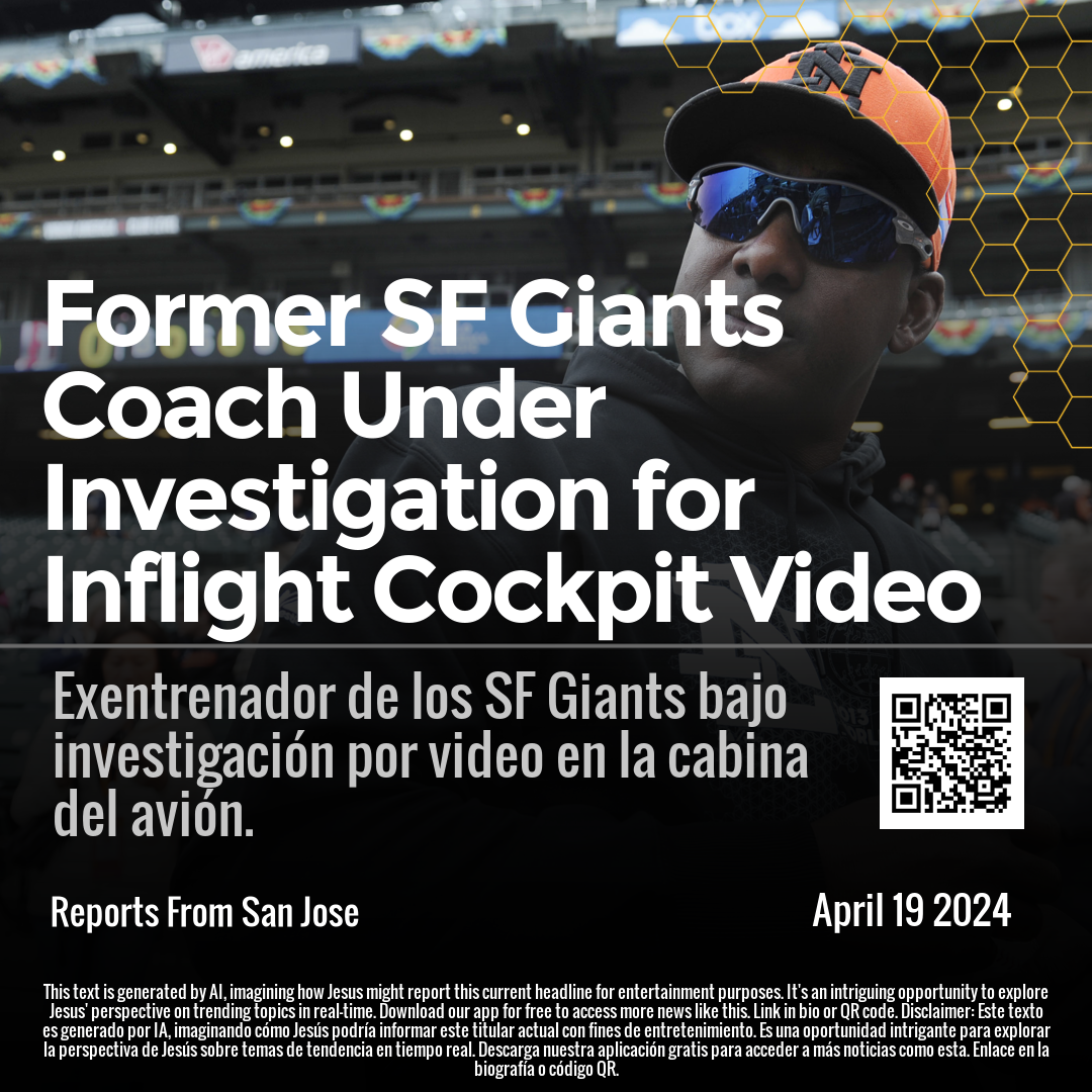 Former SF Giants Coach Under Investigation for Inflight Cockpit Video