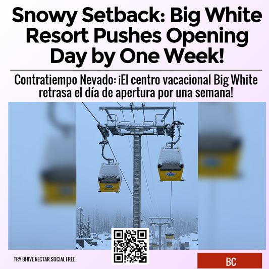 Snowy Setback: Big White Resort Pushes Opening Day by One Week!