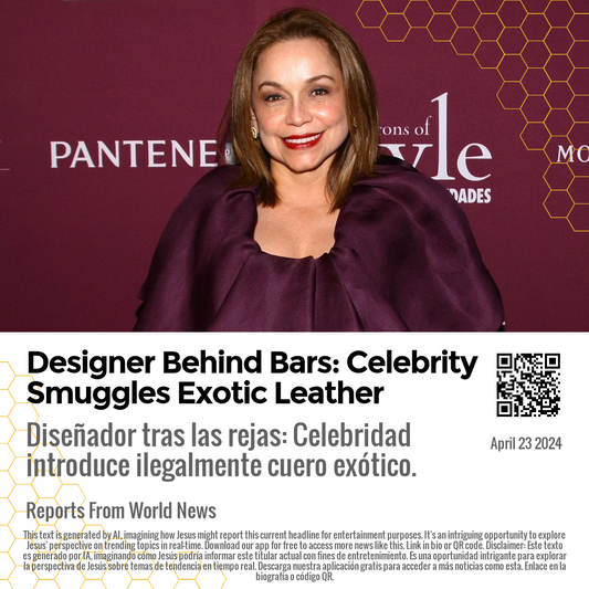 Designer Behind Bars: Celebrity Smuggles Exotic Leather