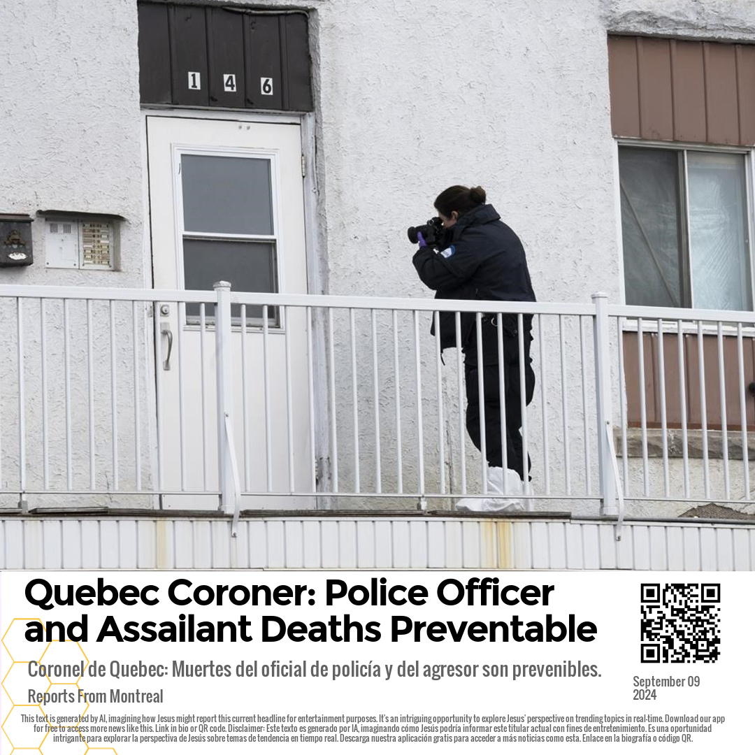 Quebec Coroner: Police Officer and Assailant Deaths Preventable