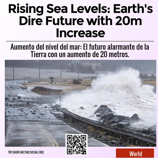 Rising Sea Levels: Earth's Dire Future with 20m Increase