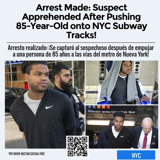 Arrest Made: Suspect Apprehended After Pushing 85-Year-Old onto NYC Subway Tracks!